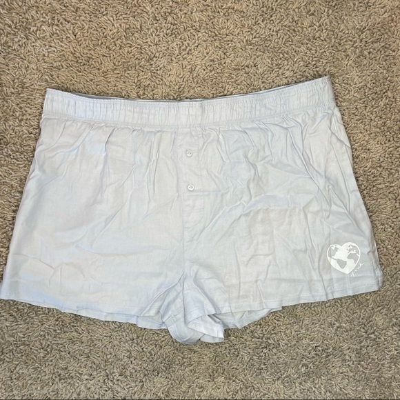 PINK Victoria's Secret Other - Victoria's Secret PINK Sleep Short Loungewear Light Blue World Heart Size Medium